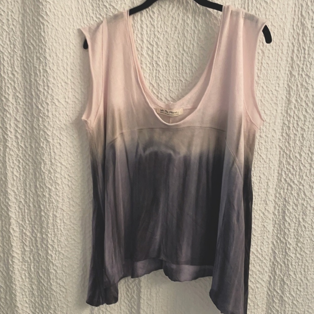 Free People cap sleeve A-line boho tee